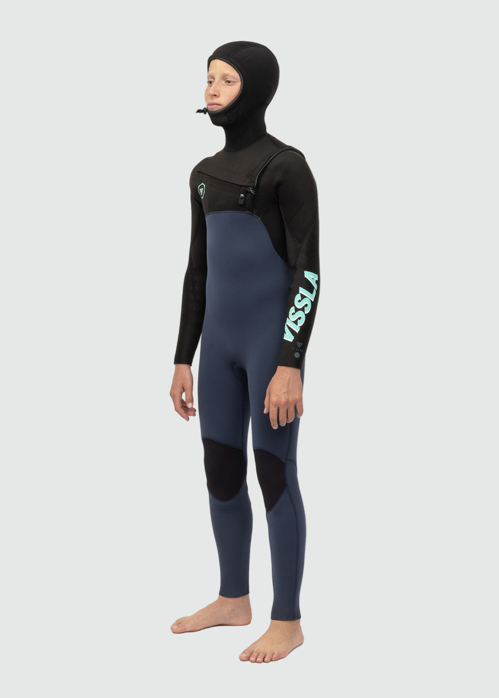 Vissla Boy's Wetsuit | 7 Seas 5-4-3 Hooded Chest Zip Full Suit