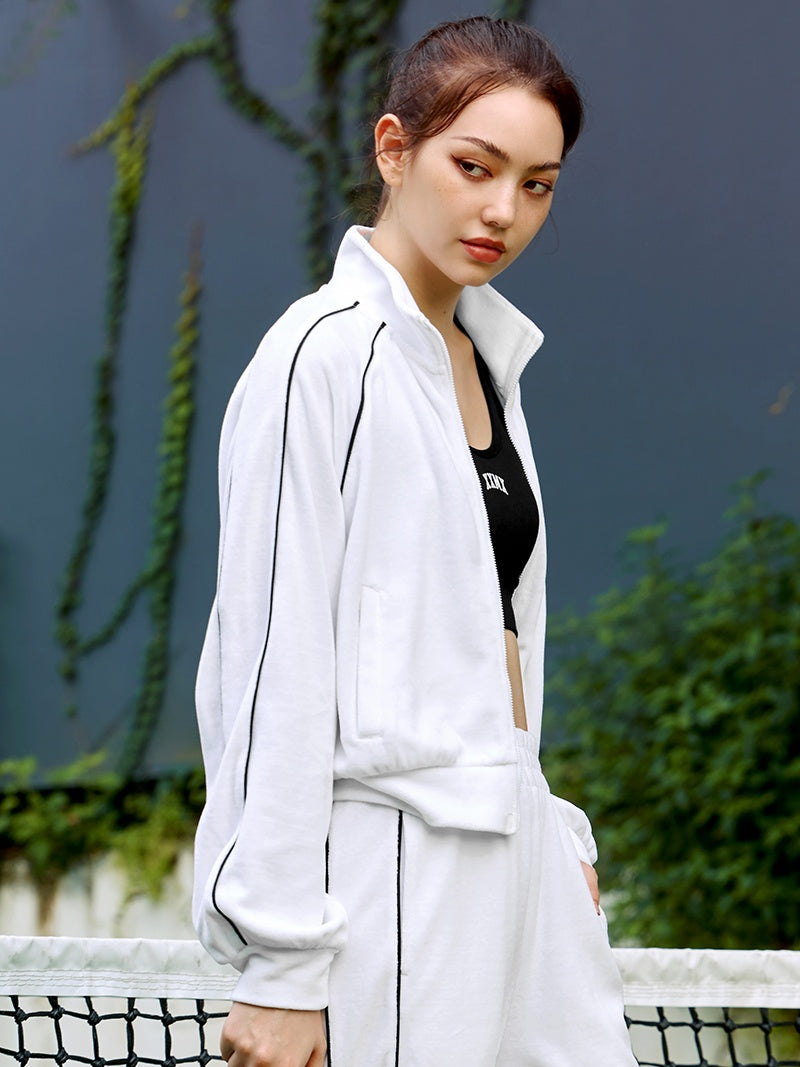 XTFGJ16J3 ベロア トラックジップアップ (単品)