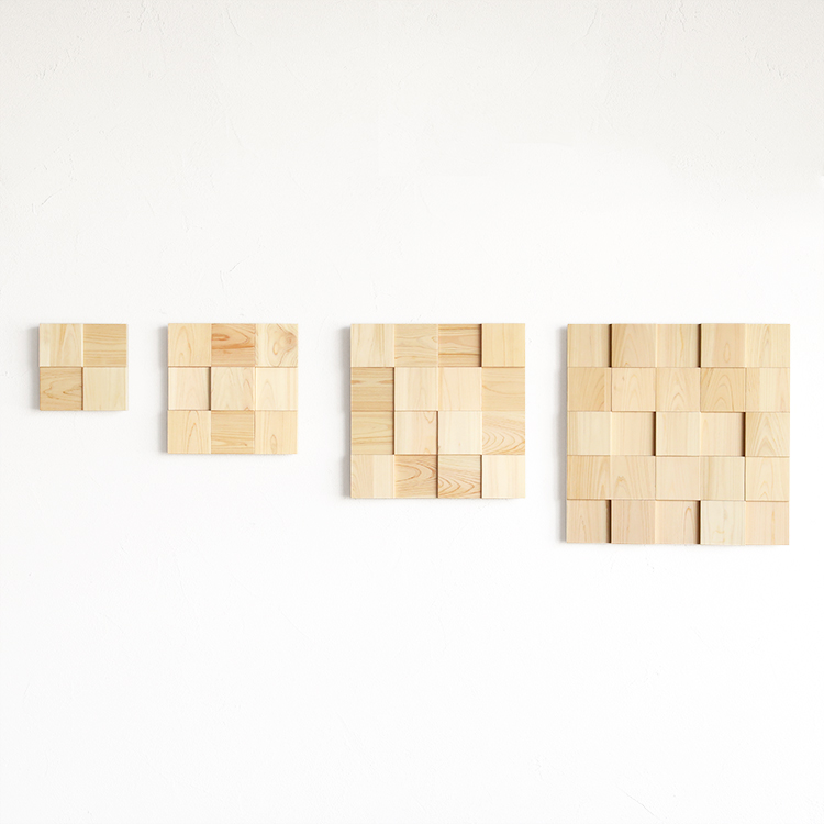 ウッドアートパネル 3×3 natural｜家具と木製時計・木製雑貨の専門店キシル
