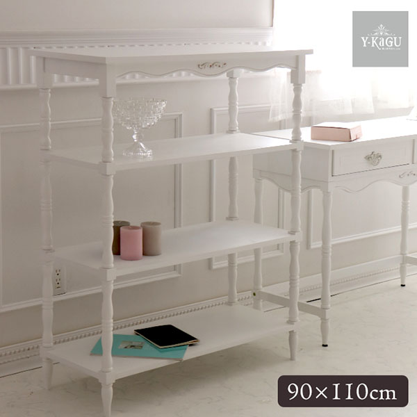 オープンシェルフ 輸入家具 白家具 オープンラック 白 おしゃれ