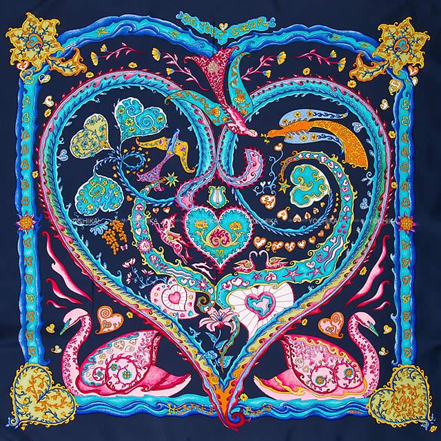 極美品 箱付未使用 エルメス シルクスカーフ カレ90 手を差し伸べる 手