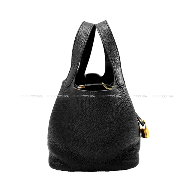 オーダーバッグ 大人気のブラック ゴールド金具 フランス産トリヨン