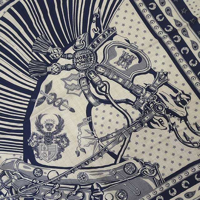 HERMES エルメス スカーフ カレ カレH65 シュヴァル パンク バンダナ