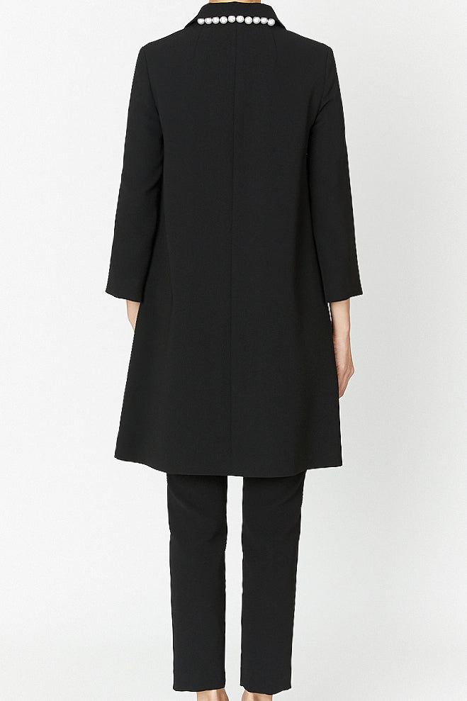 ステンカラーバックパールコート – YOKO CHAN