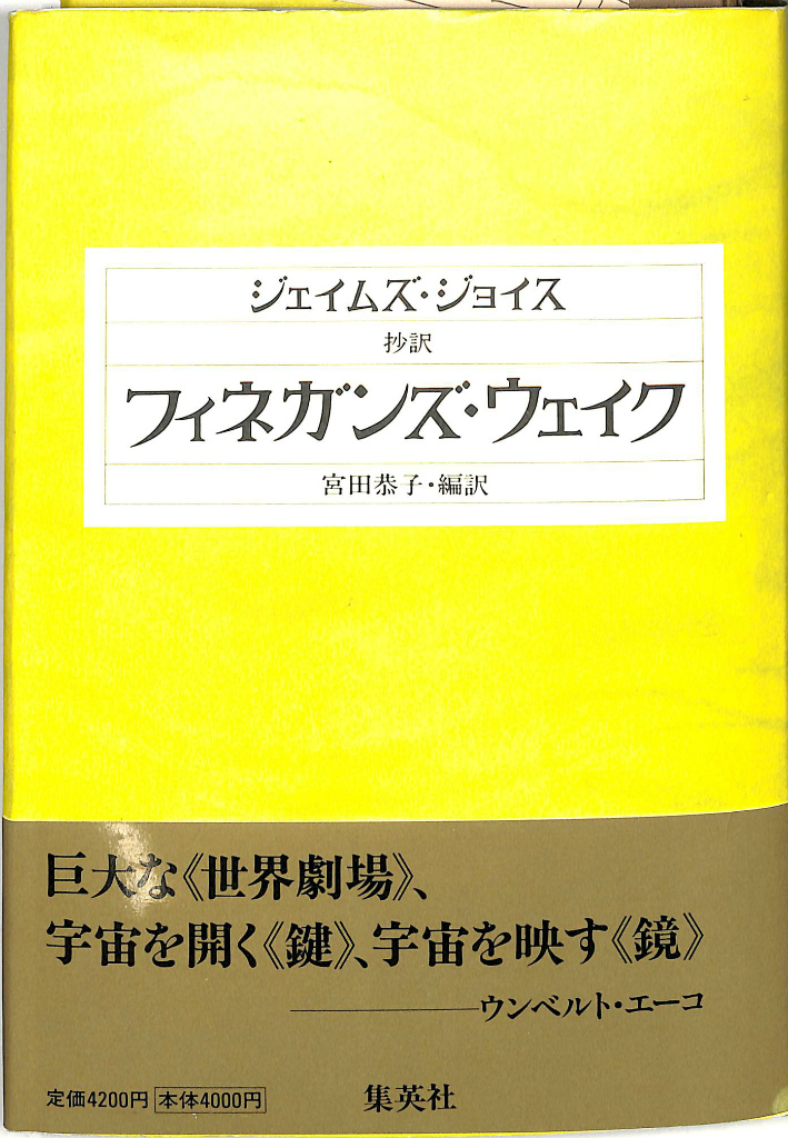 抄訳 フィネガンズ・ウェイク(ジェイムズ・ジョイス著 宮田恭子編訳