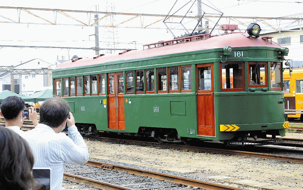 1928年製「モ161形車」お披露目、CF活用して大規模修繕