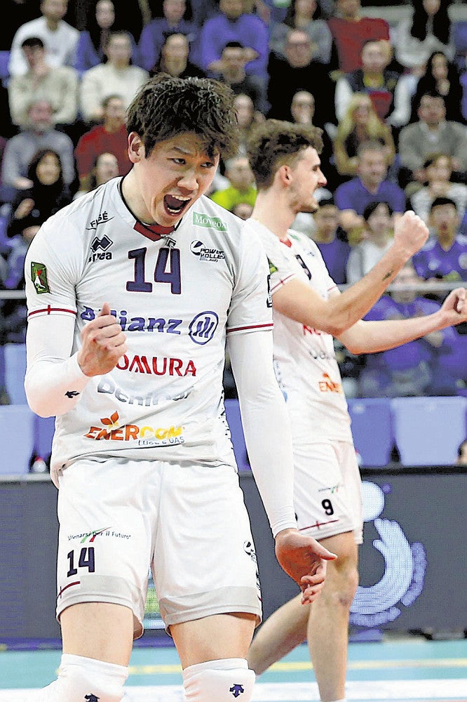 バレー男子代表の石川祐希、イタリアで日本人初の2000得点