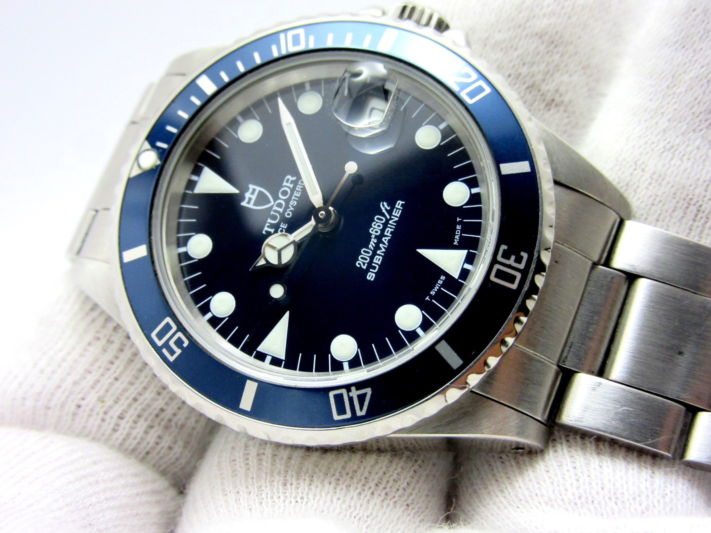 チュードル TUDOR ”ミニ ブルーサブ ” サブマリーナー デイト Ref