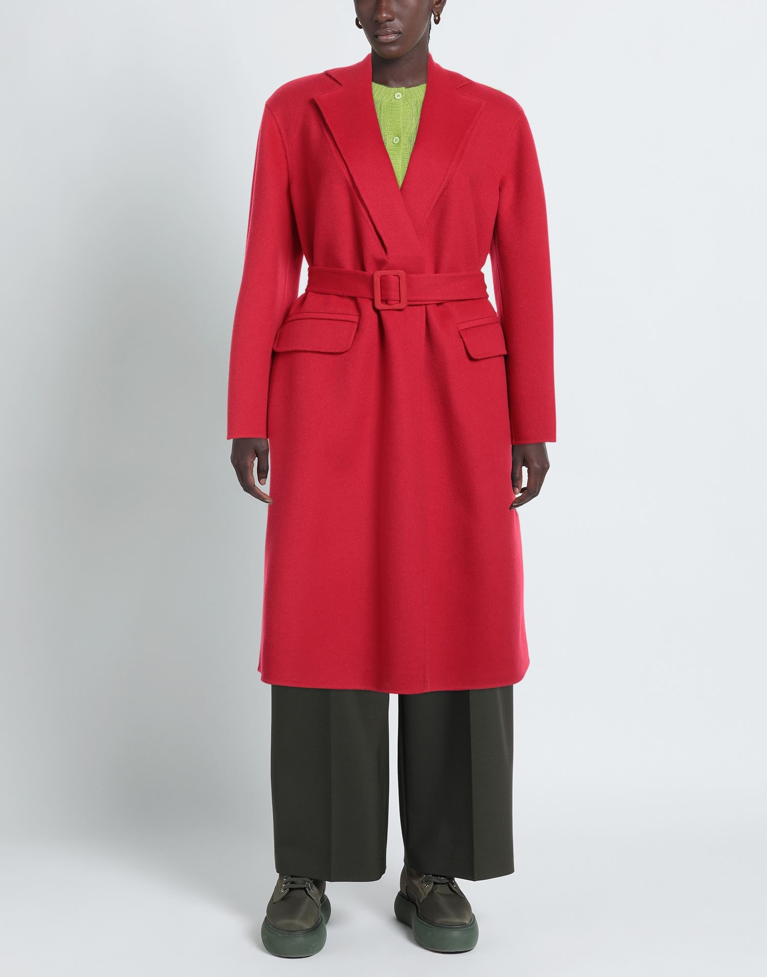 EMPORIO ARMANI コート＆ブルゾン | コート レッド レディース | YOOX