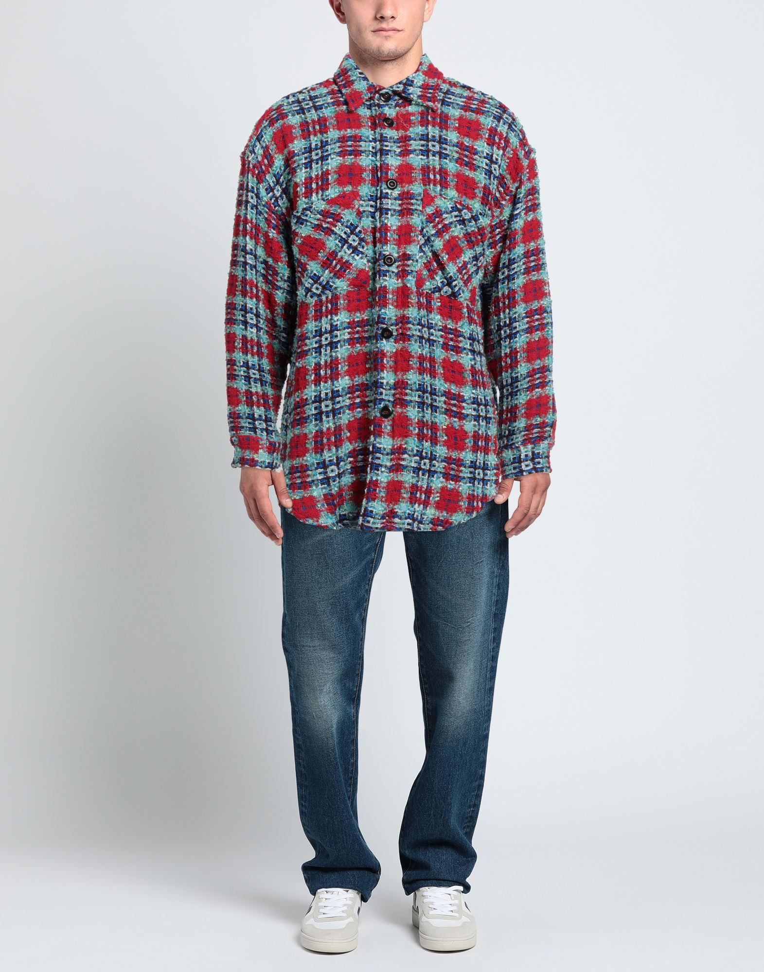 FAITH CONNEXION シャツ | チェック柄シャツ レッド メンズ | YOOX