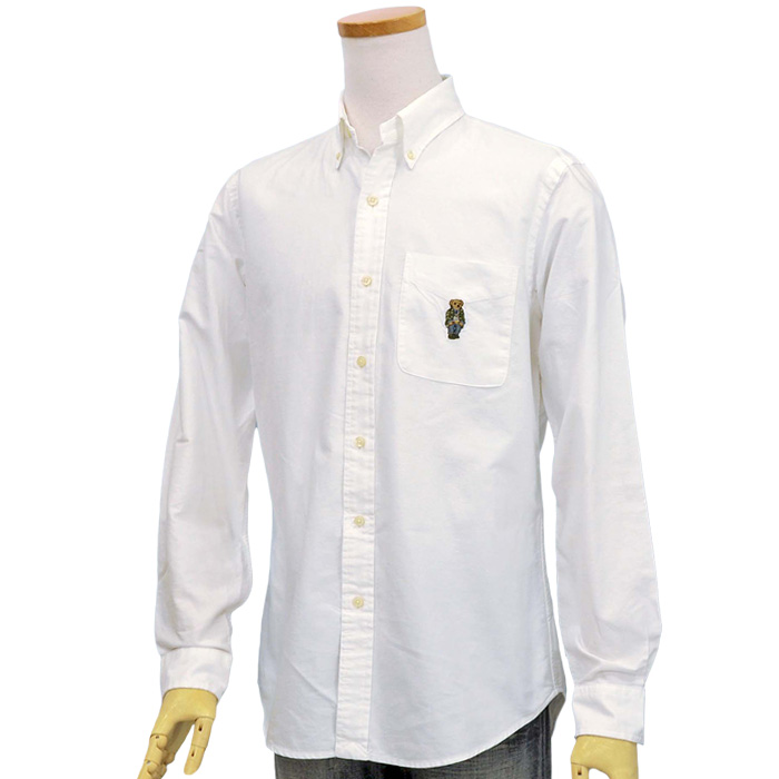 POLO ラルフローレン メンズポロベアオックスフォードシャツ送料無料