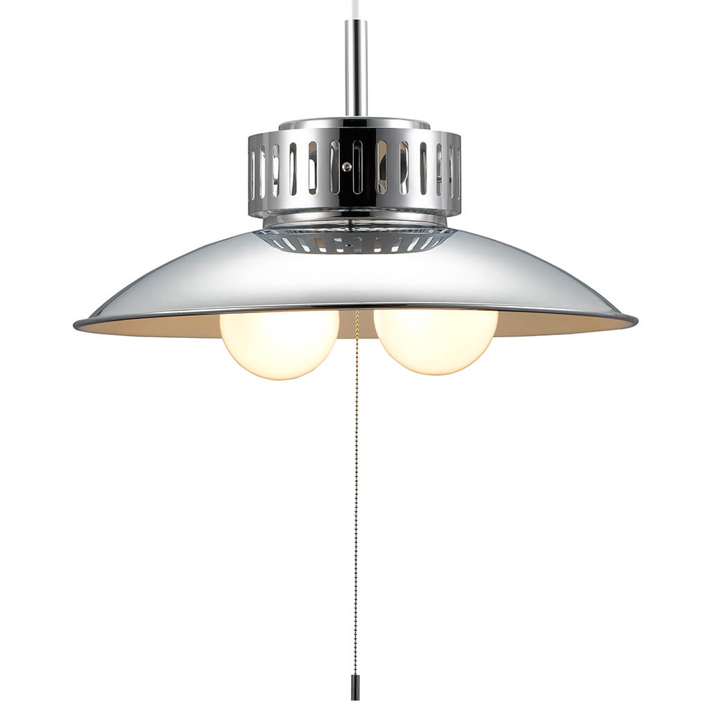 シルバーシェード ペンダントライト（ランプ別売・100W×2灯）E26