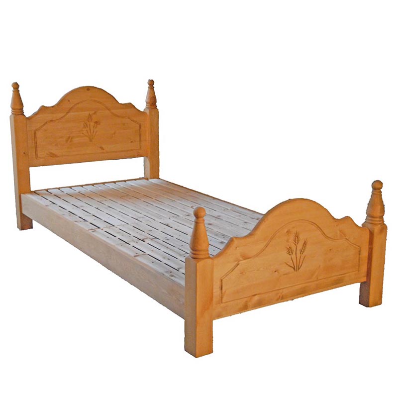 ベッドフレーム カントリー家具 パイン材【デンバー シングル】