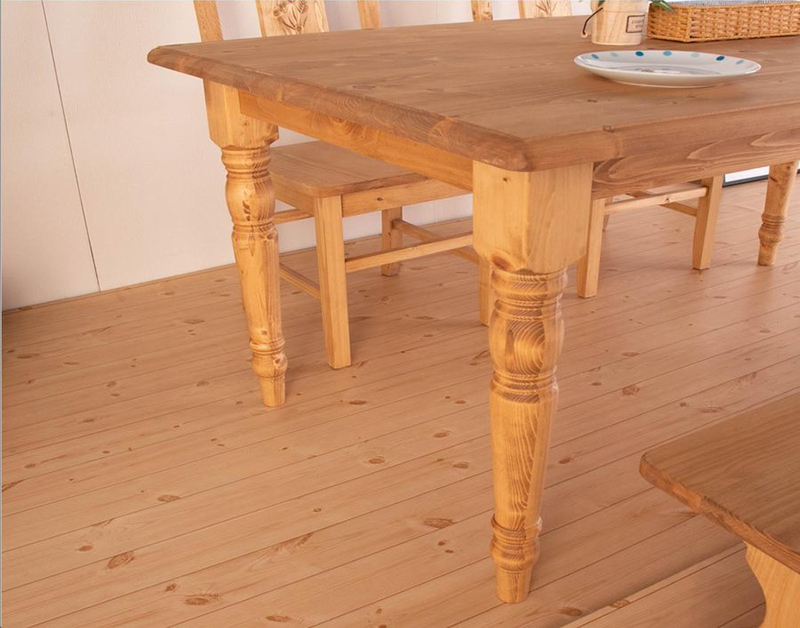 ダイニングテーブル 150X8 5食卓 テーブル カントリー家具 パイン無垢