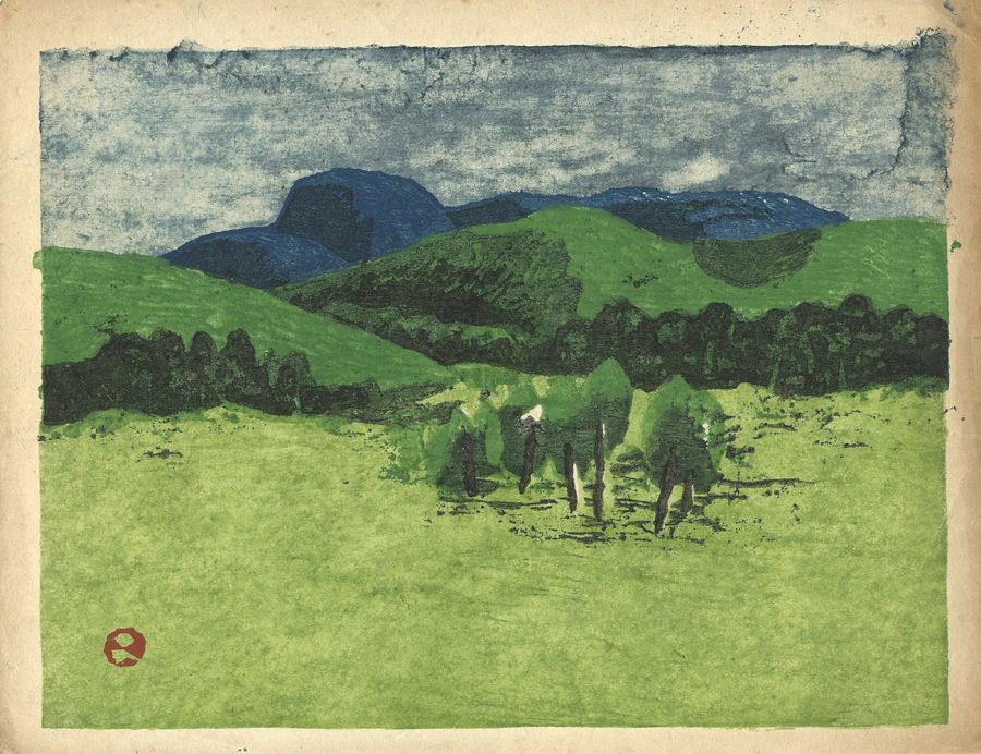 畦地梅太郎「志賀高原」 | 山田書店美術部オンラインストア