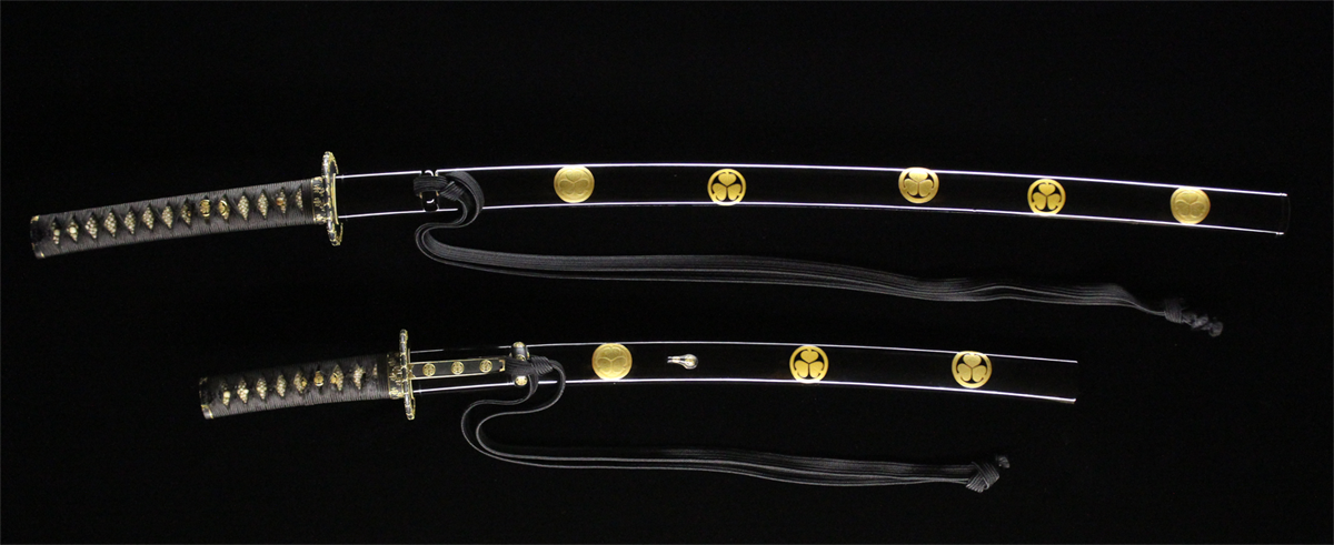 GW期間特別価格】拵: 打刀拵 縁頭:葵紋 目貫葵紋 拵え GW期間特別価格