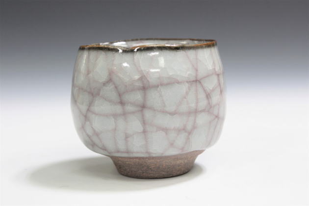 柳瀬美術店 / 岸本謙仁 「紅白瓷盃」共箱[KISHIMOTO Kennin]Sake cup