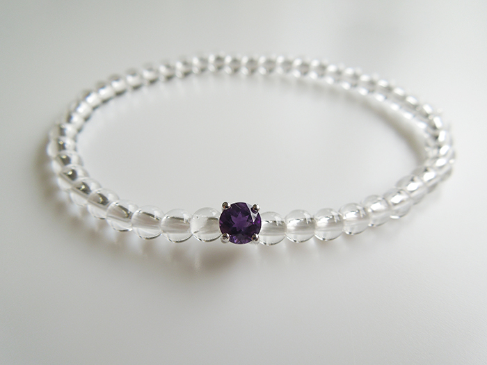 happy様 お仕立てご希望♡冬至♡大玉水晶タンブルブレスレット 再販