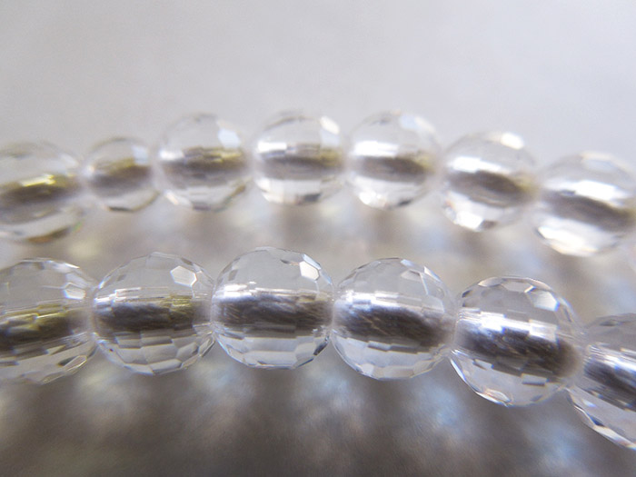 水晶128面切子八寸門徒白二五房共仕立 お数珠の安田念珠店へ｜総本山