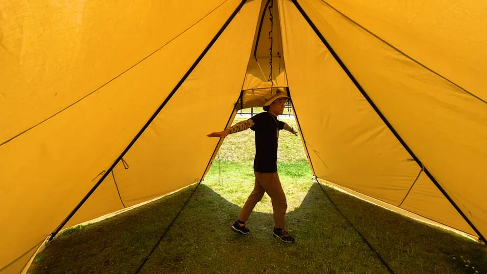 設営方法】モーニンググローリーTCを二又化するDODフタマタノキワミ