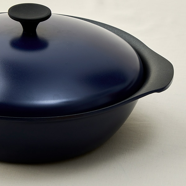 もてなし鍋（スチームプレート付き）24cm(マスタード)｜鍋・フライヤー