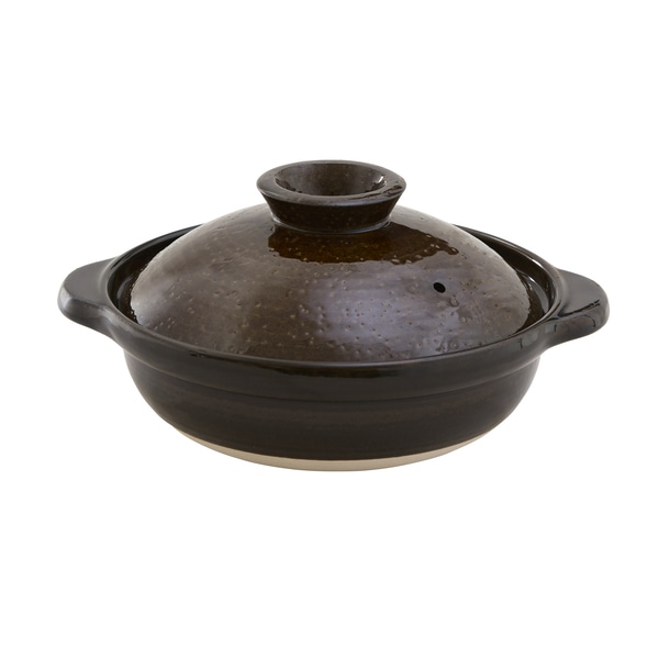 伊賀土鍋 アメ釉 中｜鍋・フライヤー・ケトル｜料理家 栗原はるみ