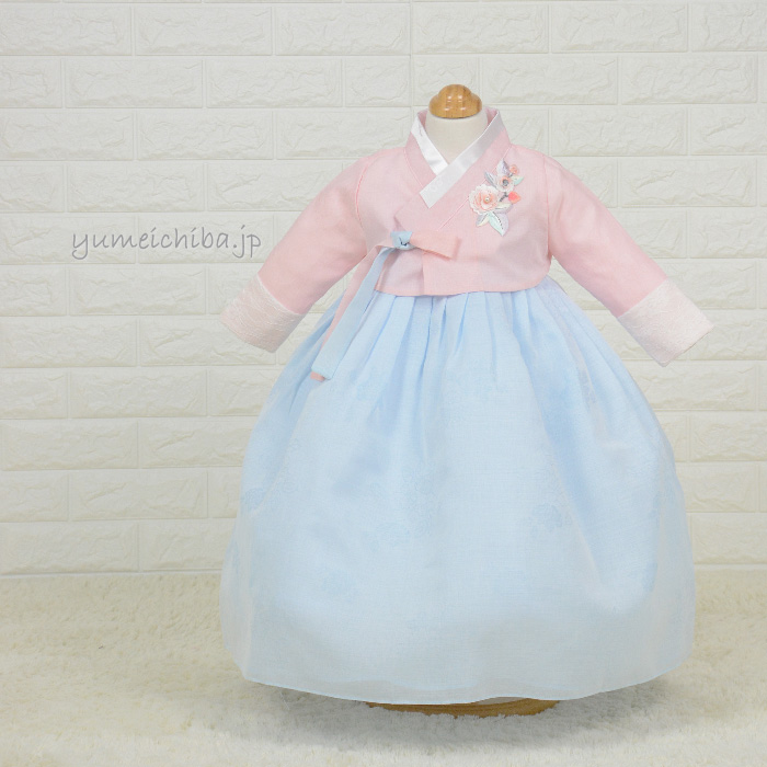 チマチョゴリセットmダウン(身長78～80cm 1号サイズ) セット 夢市場