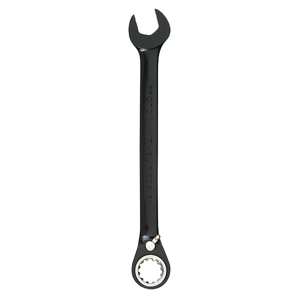Proto Black Chrome Combo Reversible Ratcheting Wrench 7/32