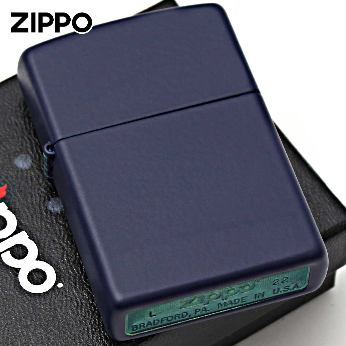 Zippo ジッポー 無地 ネイビー マット Navy Matte 塗装 239 メール便可