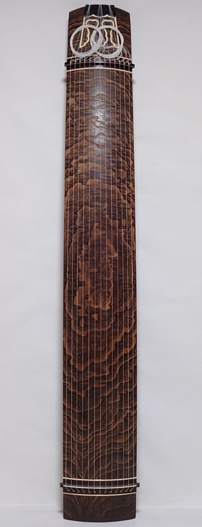 13絃琴上 象牙白一本入り 会津材 クリ甲 六宝彫り｜内山琴製作所