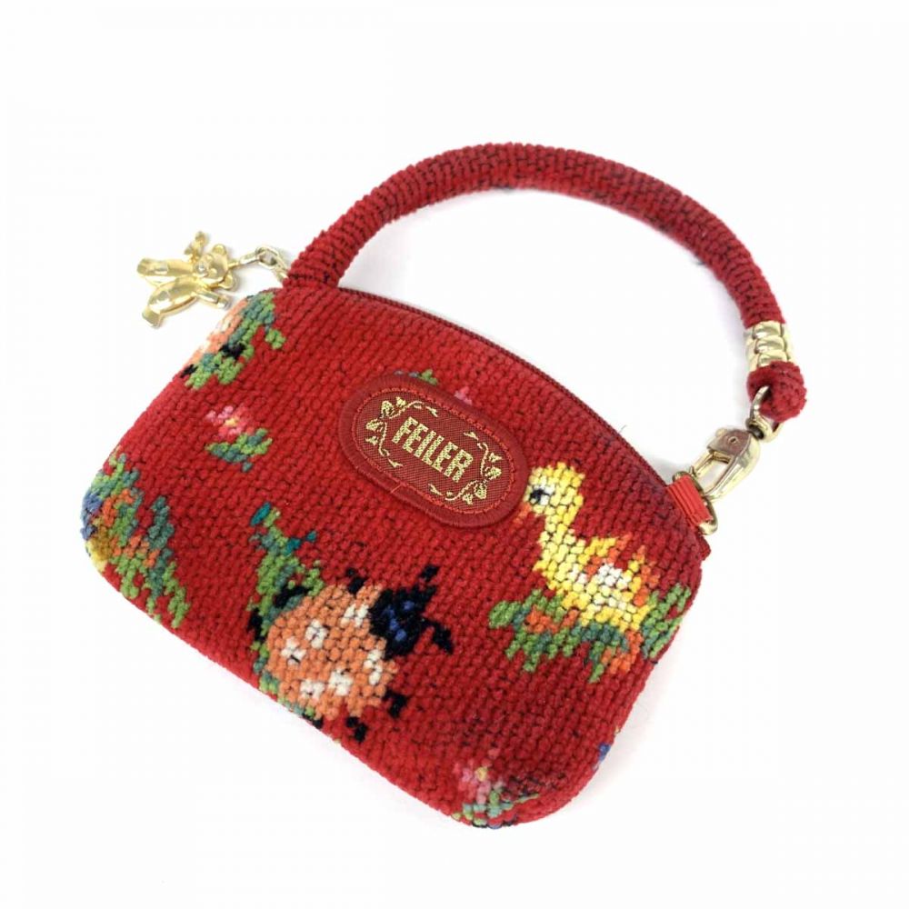 フェイラー/サイドポーチ/ハイジ/レッド/使用感の高価買取【リサイクル