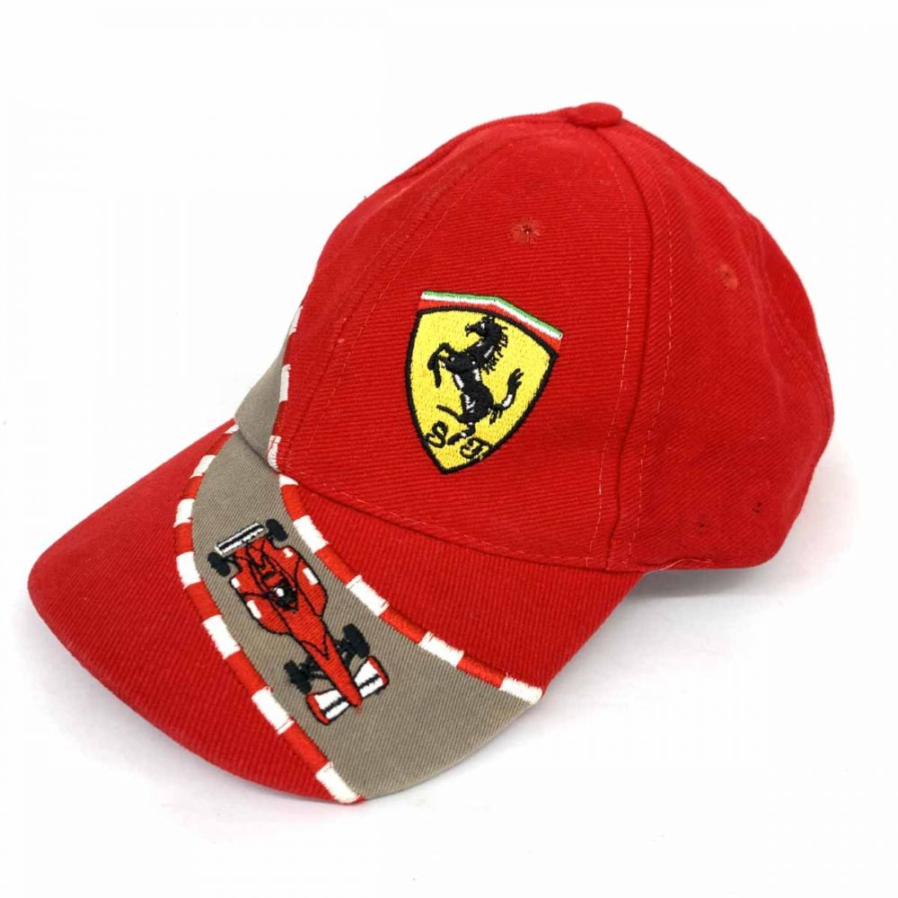 フェラーリ/キャップ/オフィシャル/F1/サーキット/刺繍/コットン