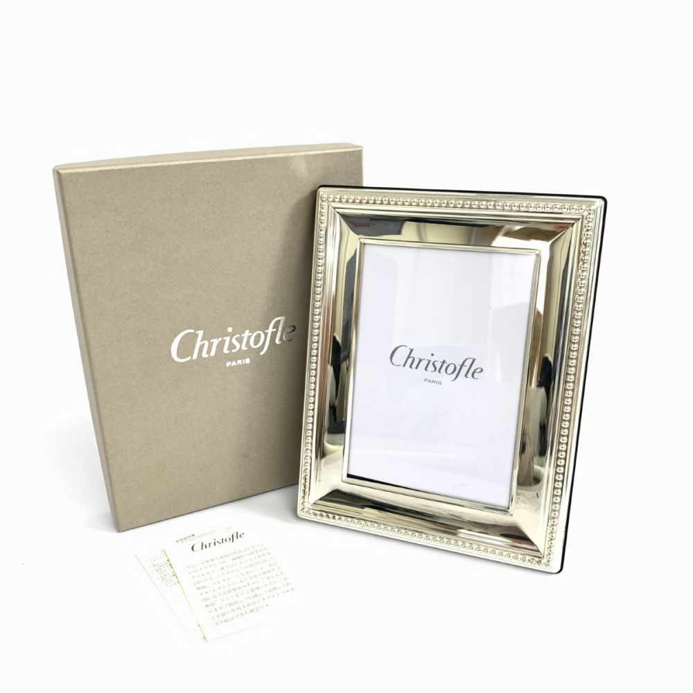 クリストフル/フォトフレーム/写真立て/パールシリーズ/15×18cmの高価