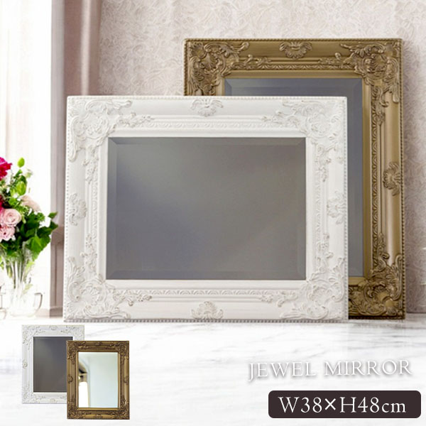 全2色】ロココ調 ウォールミラー 壁掛け鏡 チャーチルウッド｜Y-KAGU