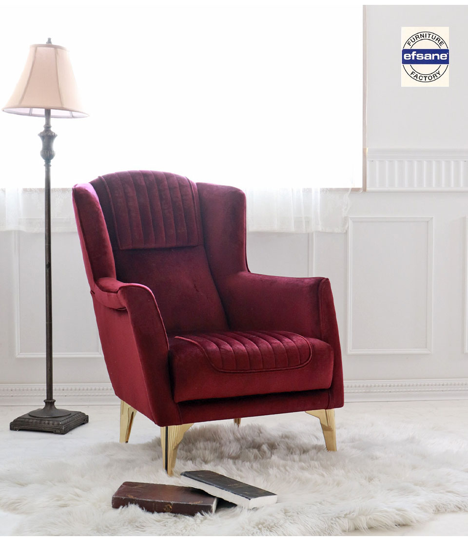 先物太郎】Oliver オリバー 1人掛けソファ ボルドー 日本製 Oliver