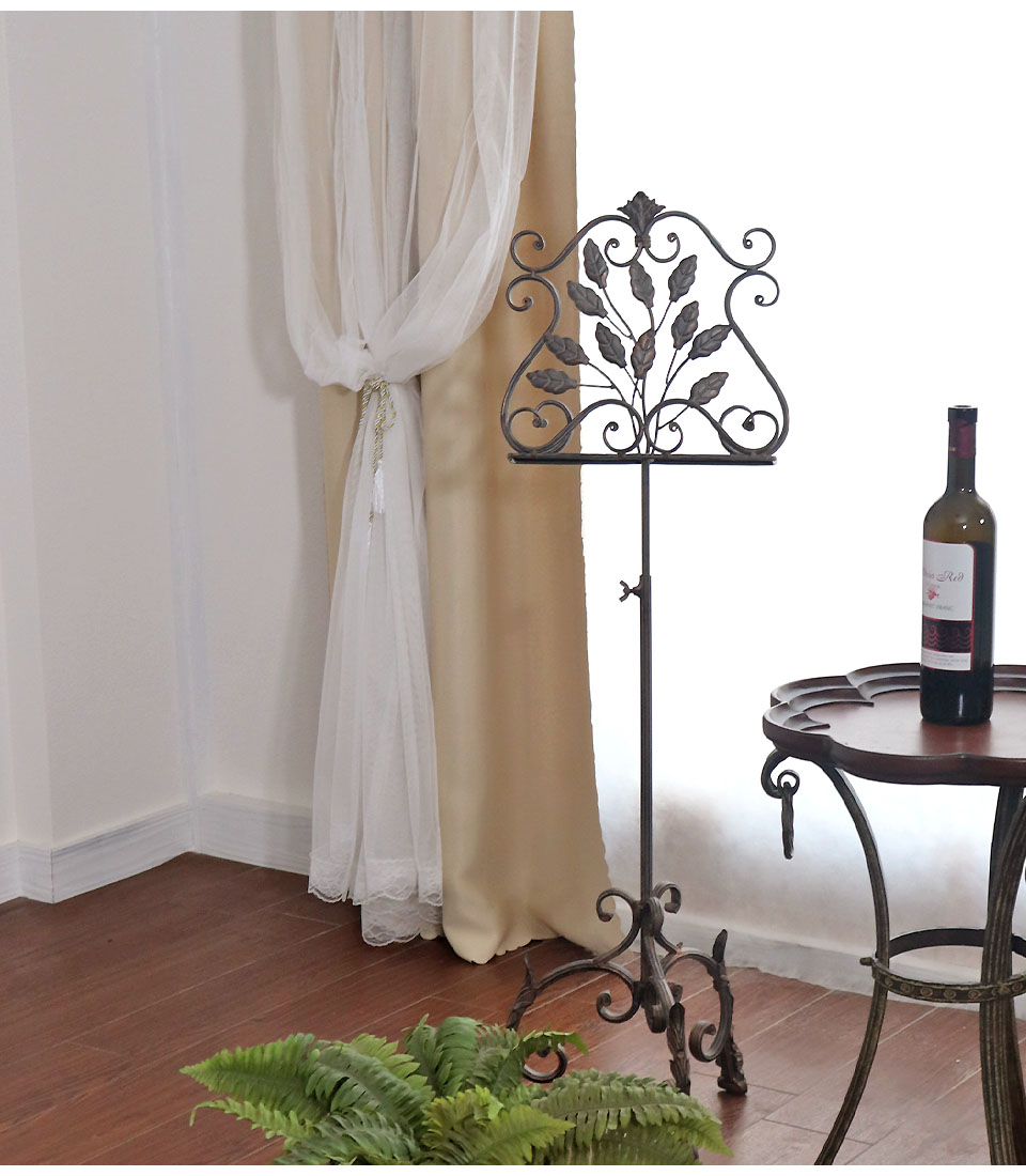 シャビーウッドシリーズ リーフアイアン イーゼルスタンド（譜面台