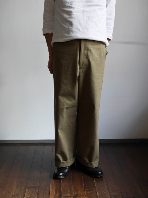AURALEE Washed Finx Light Chino Wide Pants | 大阪心斎橋のメンズ