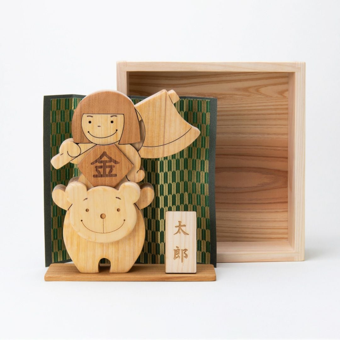 五月人形（金太郎） 出産・節句祝いに木のおもちゃ