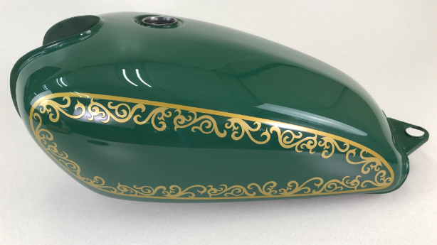 ヤマハ SR400 ツタ模様 一式塗装 | 修理の価値を創造する山澤工房