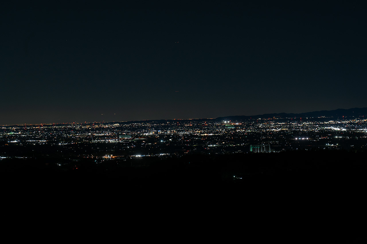 道の駅 ぐりーんふらわー牧場・大胡の夜景 (群馬県前橋市) -こよなく