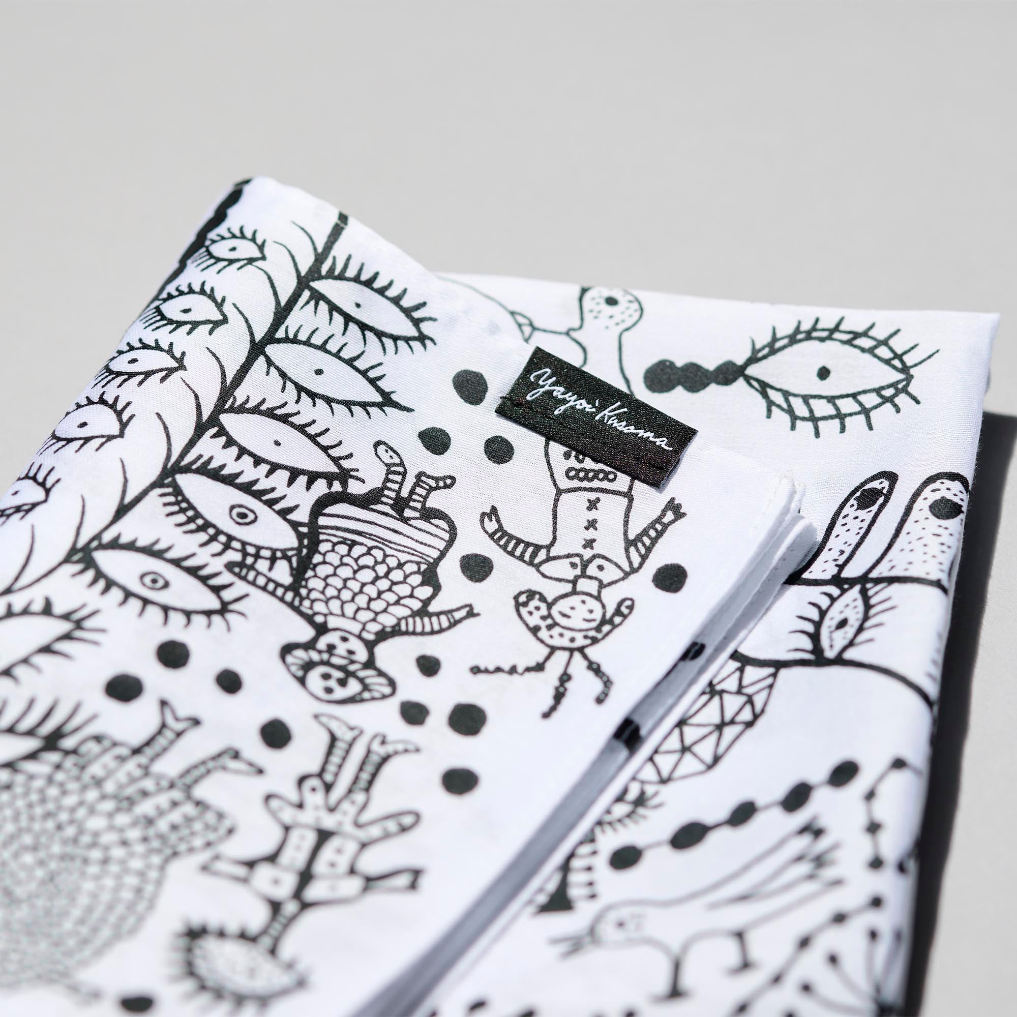 Handkerchief LOVE FOREVER (TAOW) ｜Yayoi Kusama Official Art Goods
