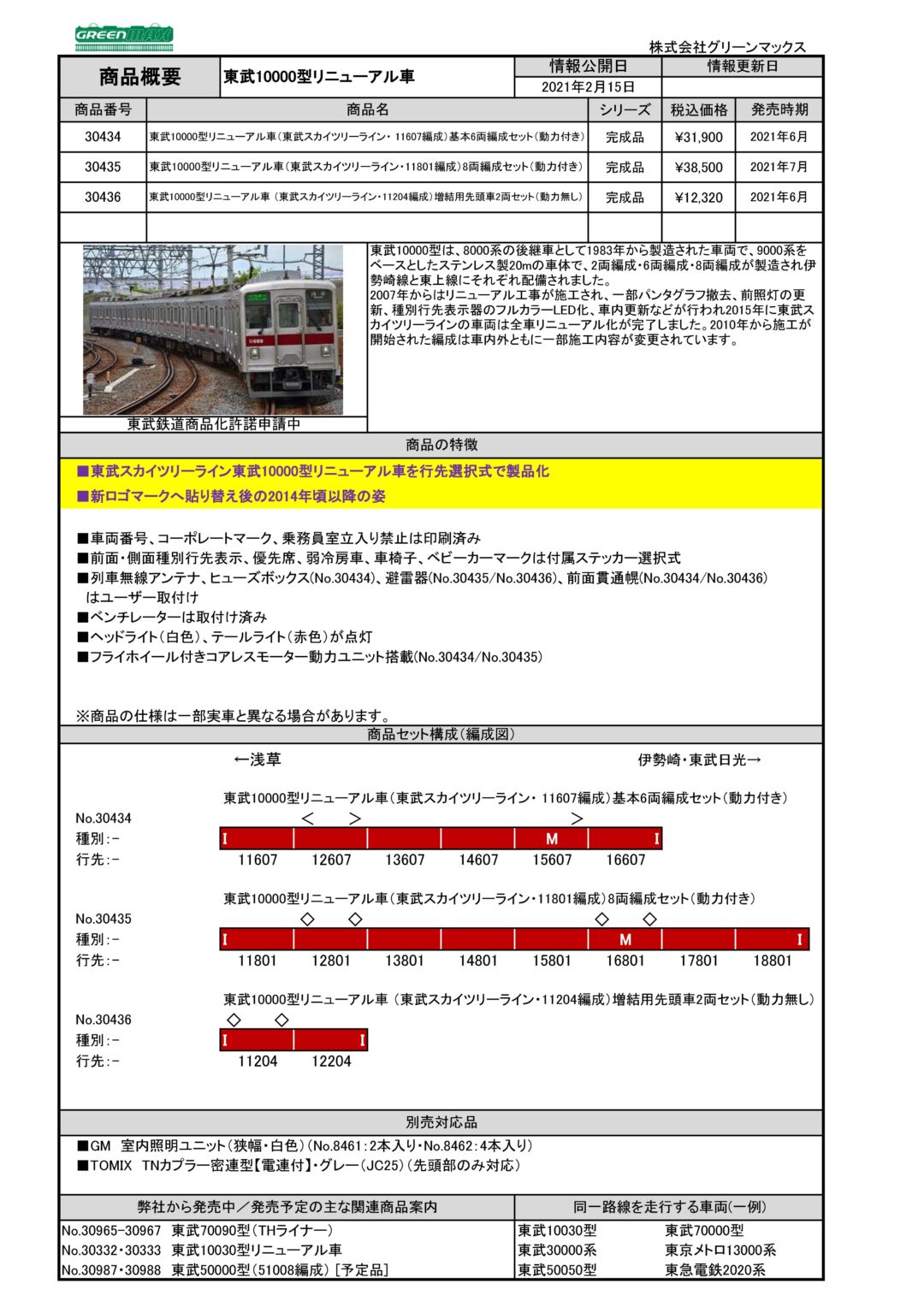 GM 東武10000型リニューアル車 （東武スカイツリーライン・11204編成