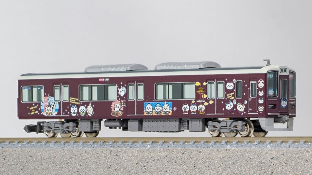 すぐ飾れる！】ちいかわ×阪急電車 先頭車モデル ☆神戸線 ハチワレ号