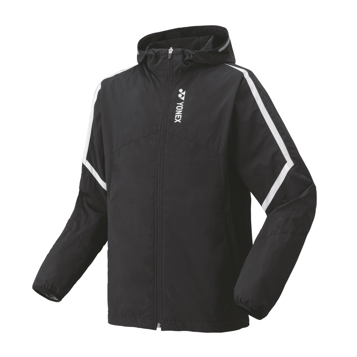 YONEX フード付きジャケット 黒/青Oサイズ