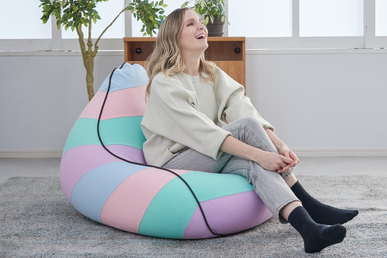 公式】Yogibo Roll Max Rainbow（ヨギボー ロール マックス レインボー