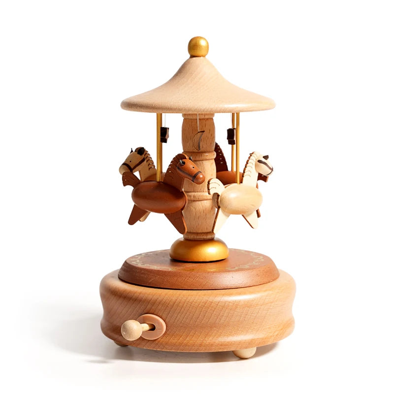 木製回転オルゴールセット｜かわいい動物モチーフ – YohanBox – Yohanbox
