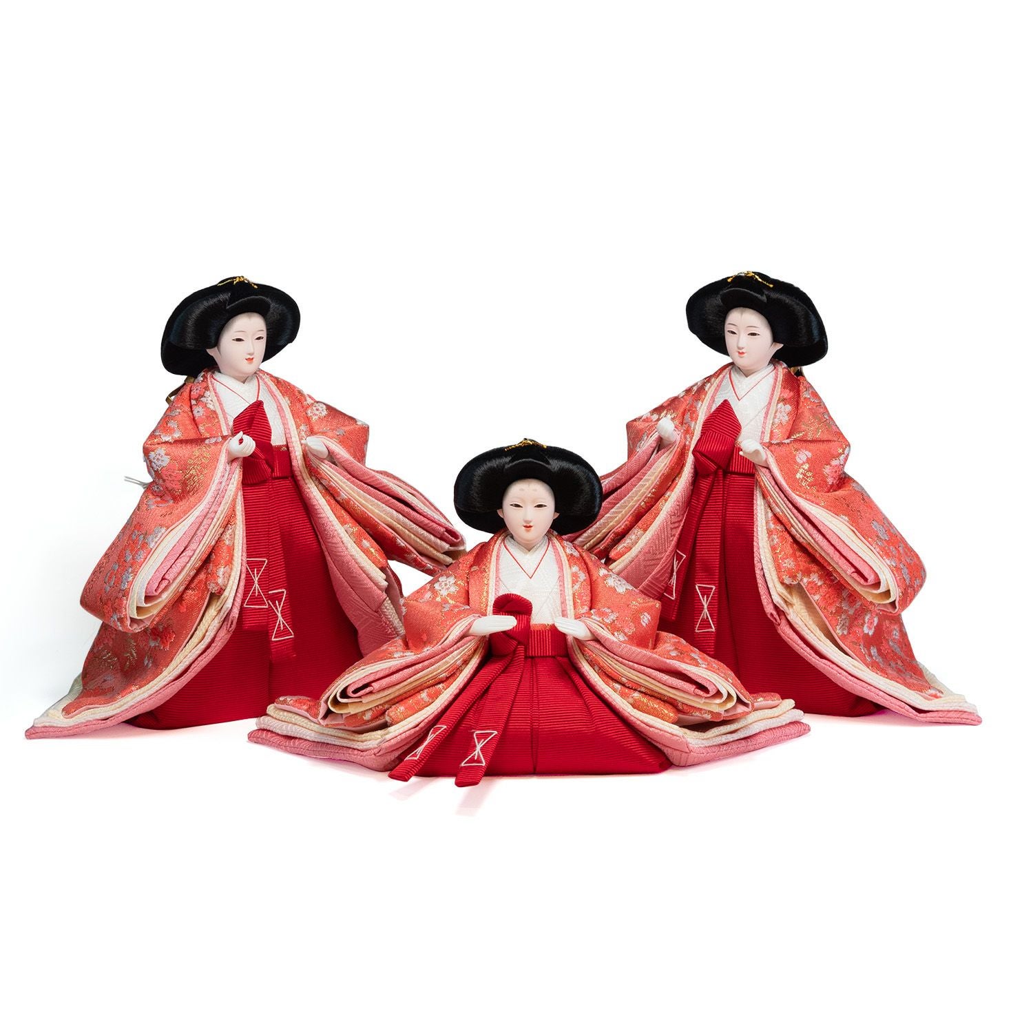 雛人形】小三五親王小芥子官女五人収納箱飾り 花ひいな 春彩 | 雛人形