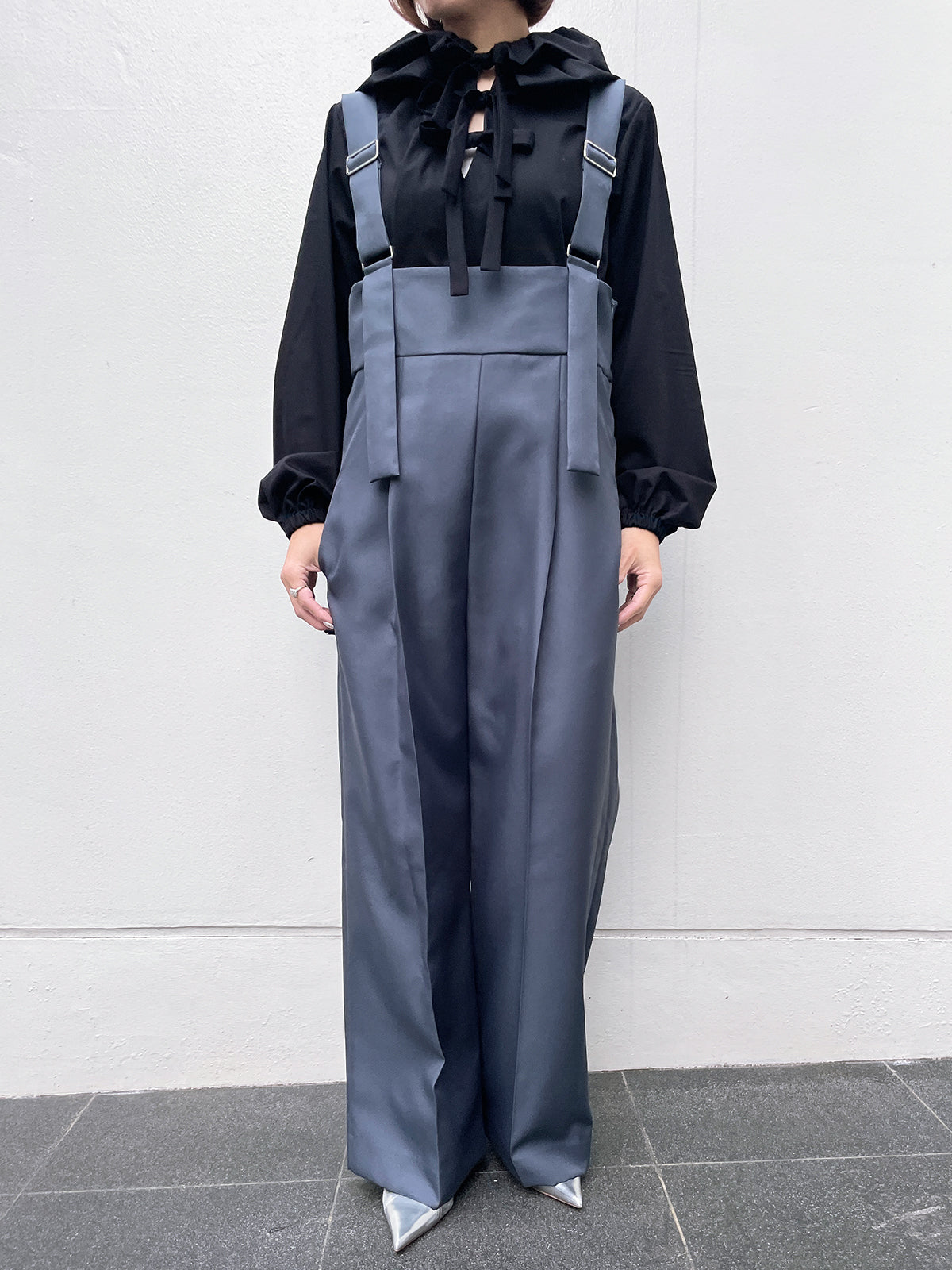 Ellie ribbon tops / エリーリボントップス ブラック – youa. by NT.