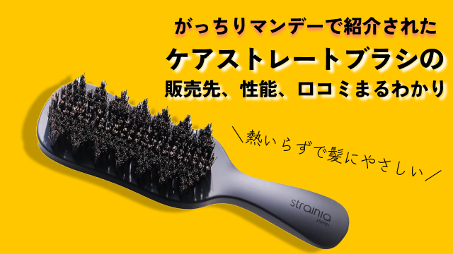 ストレーニア】ケアストレートブラシの販売店｜実店舗・通販と口コミを調査
