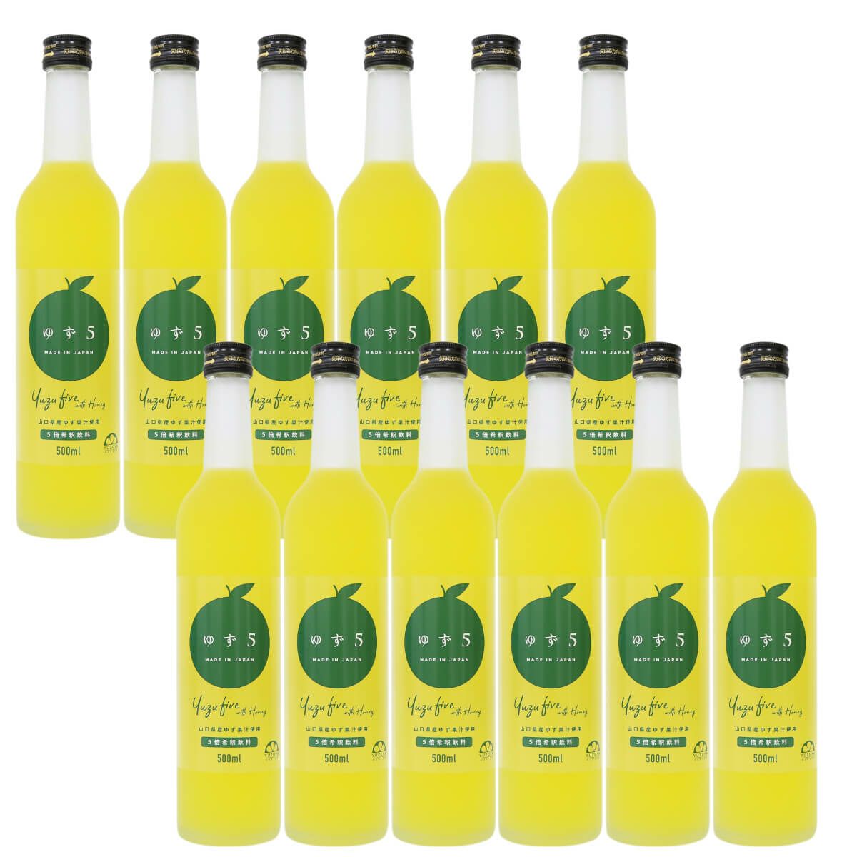 ゆず5（500ml）12本 | 柚子屋本店ONLINE STORE